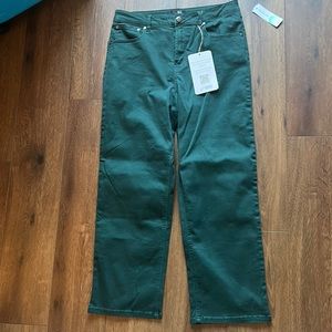 1822 dark green wide legged jeans Size 12